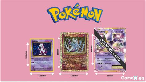 oversized pokemon card dimensions|More.